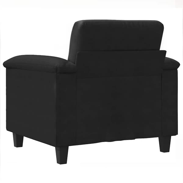 vidaXL Fåtölj svart 60 cm mikrofibertyg