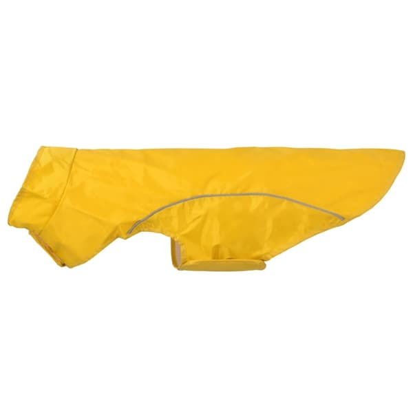 vidaXL Regnrock för hundar med reflexer polyester gul 2XL