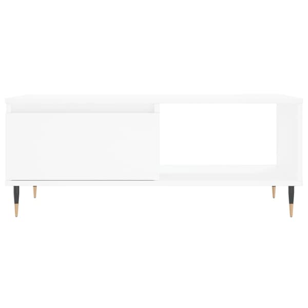 vidaXL Soffbord vit 90x50x36,5 cm konstruerat trä