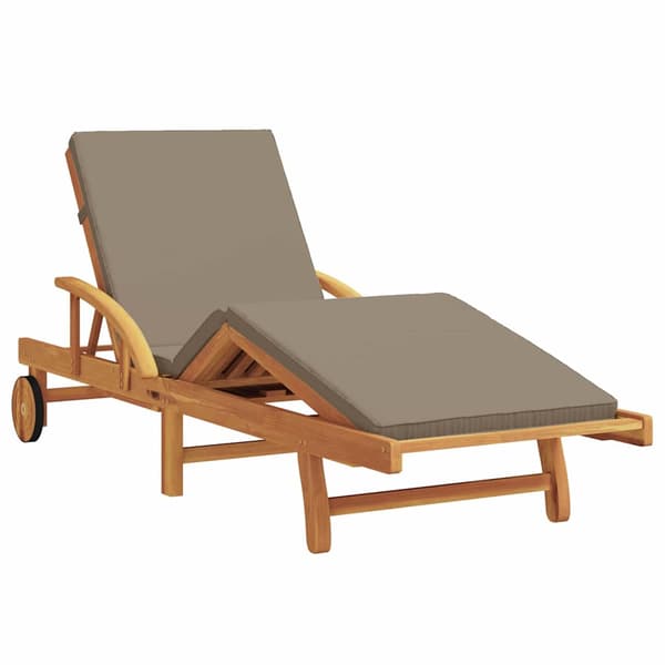 vidaXL Solstol 2 pcs Gråbrun 200 x 67 x 84 cm Solid akasietre