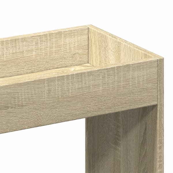 vidaXL Highboard sonoma eik 92x33x140 cm konstruert tre
