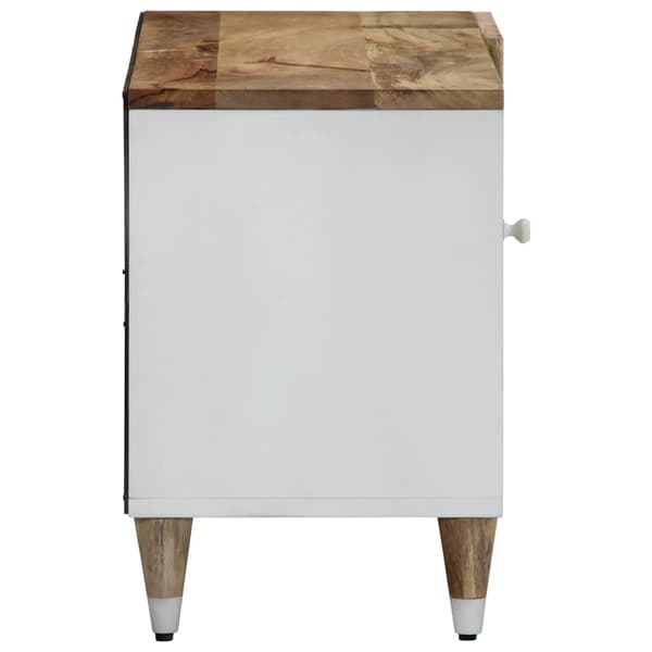 vidaXL TV-benk 80x31,5x46 cm heltre mango