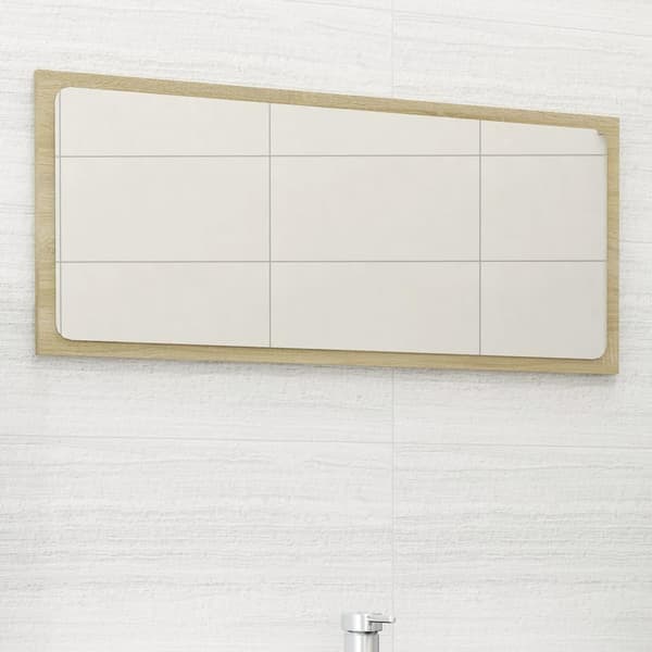vidaXL Baderomsspeil sonoma eik 80x1,5x37 cm sponplate
