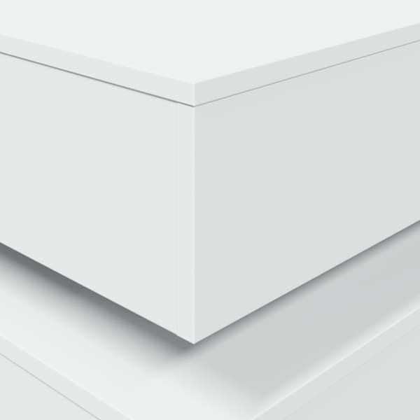 vidaXL Soffbord med LED vit 90x50x40 cm