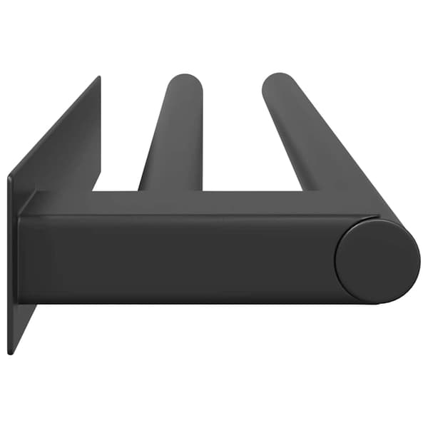 vidaXL Håndkle Rack Svart 40 x 9 x 4 cm Rustfritt stål