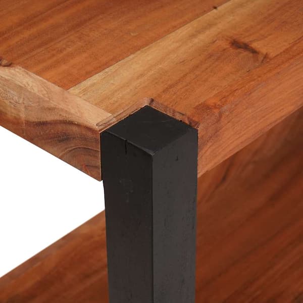 vidaXL Bokhylle Brun 80 x 30 x 75 cm Solid akasietre