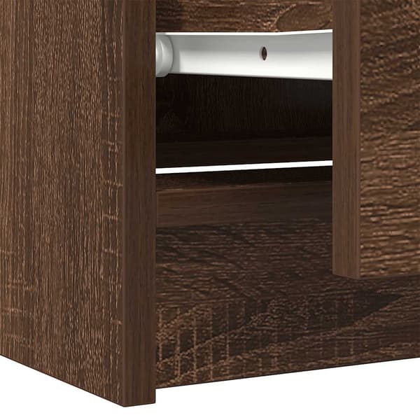 vidaXL TV-benk brun eik 60x35x54 cm konstruert tre