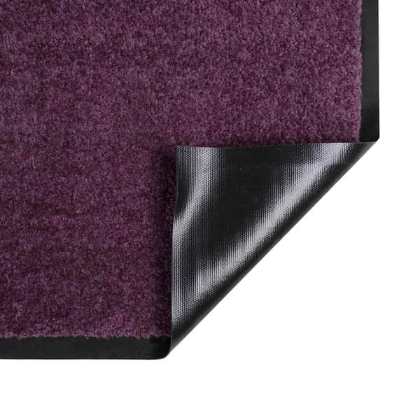 vidaXL Dørmatte Bordeaux 60 x 40 x 1.2 cm Teddy-stoff
