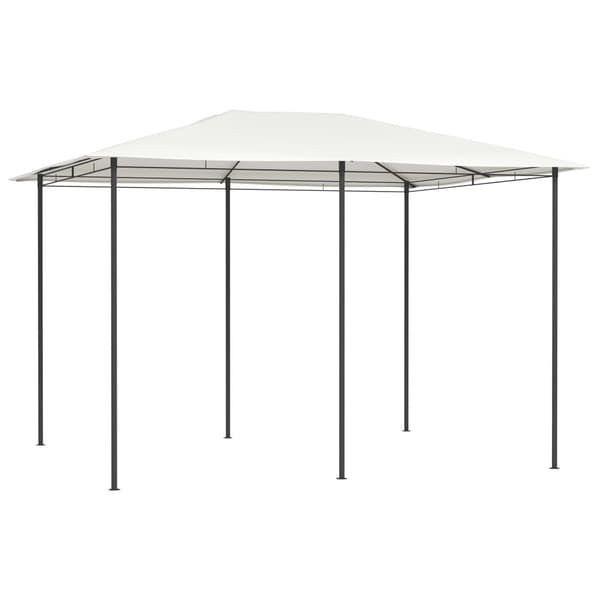 vidaXL Paviljong 3x4x2,6 m gräddvit 160 g/m²