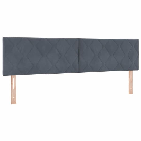 vidaXL Huvudgavel Mörkgrå 180 cm Sammet