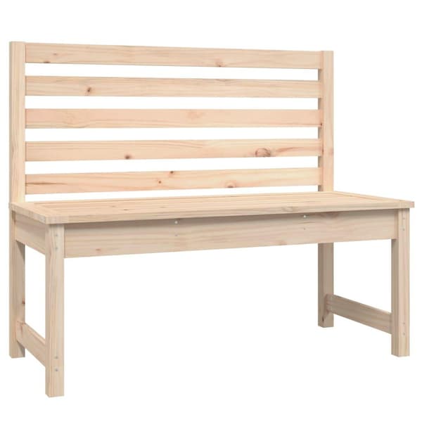 vidaXL Hagebenk 109 cm heltre furu