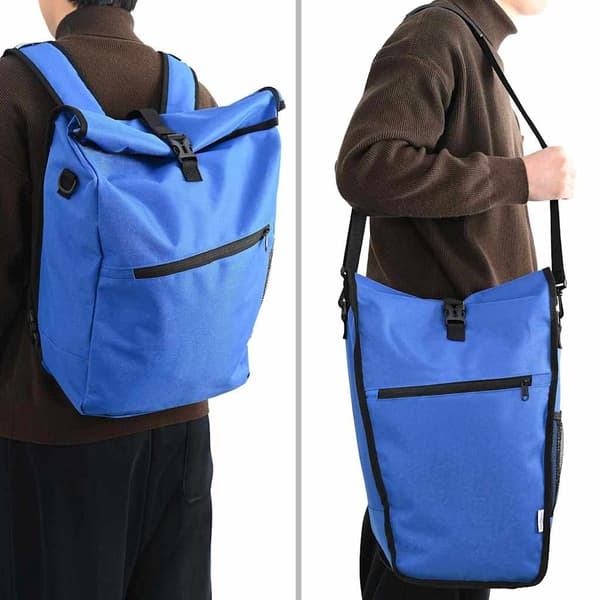 vidaXL Cykelväska Blå 33 x 16 x 60 cm Polyester