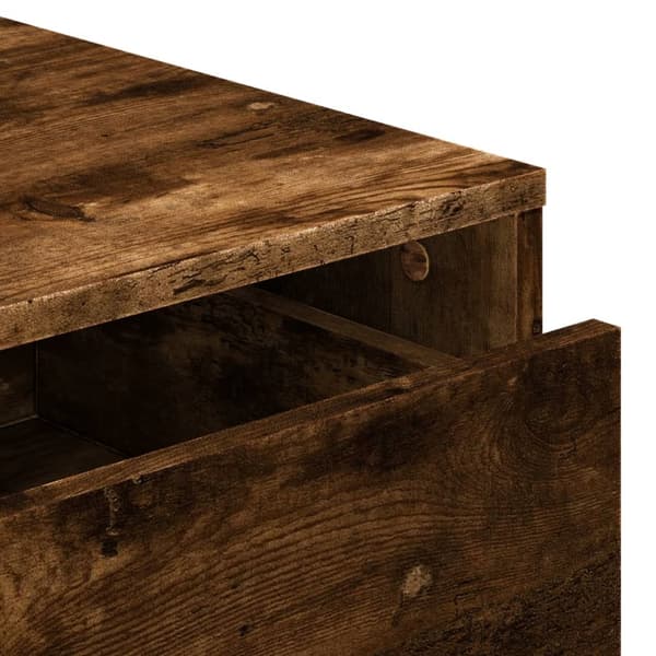 vidaXL Kommode røkt eik 40x41x58 cm konstruert tre