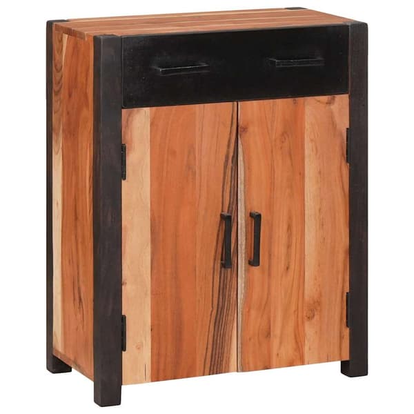 vidaXL Serviesskap med skuff Brun 55 x 30 x 75 cm Solid akasietre