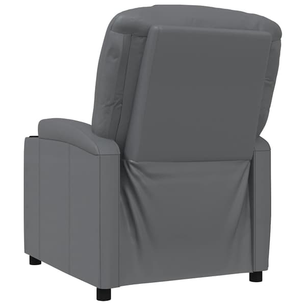 vidaXL Reclinerfåtölj grå konstläder