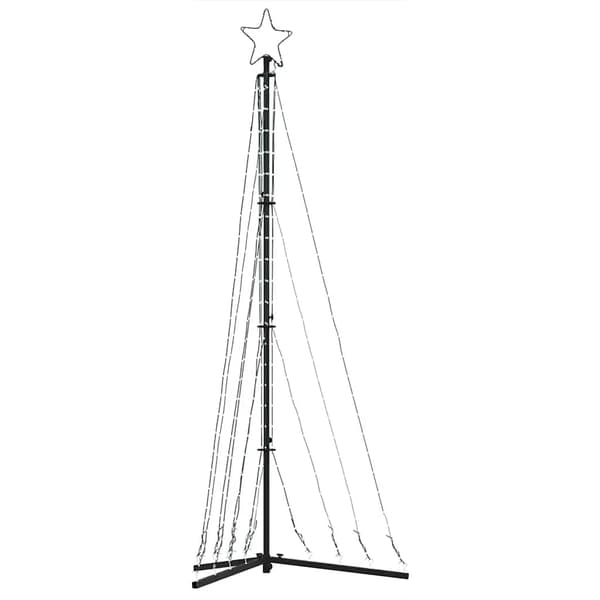 vidaXL LED julgran 339 LEDs kallvit 180 cm