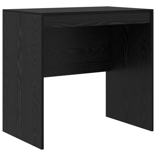vidaXL Skrivebord Svart Eik 80 x 50 x 76 cm