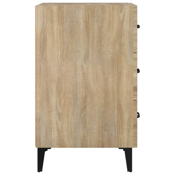 vidaXL Nattbord sonoma eik 40x40x66 cm konstruert tre