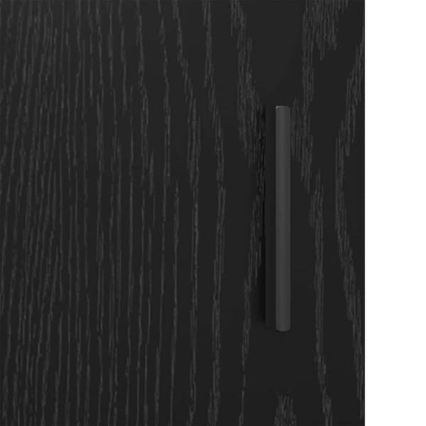 vidaXL Serviesskap Svart eik 30 x 80 x 119.5 cm Konstruert tre
