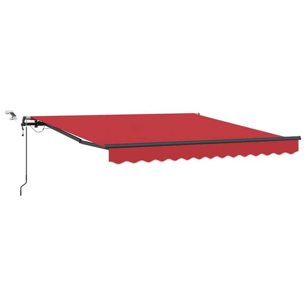 vidaXL Markiseduk med Rød 350 x 250 cm Polyester