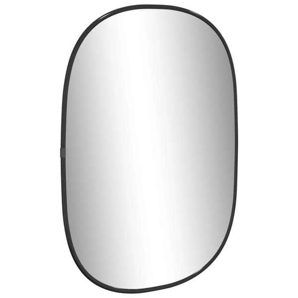 vidaXL Veggspeil svart 50x35 cm