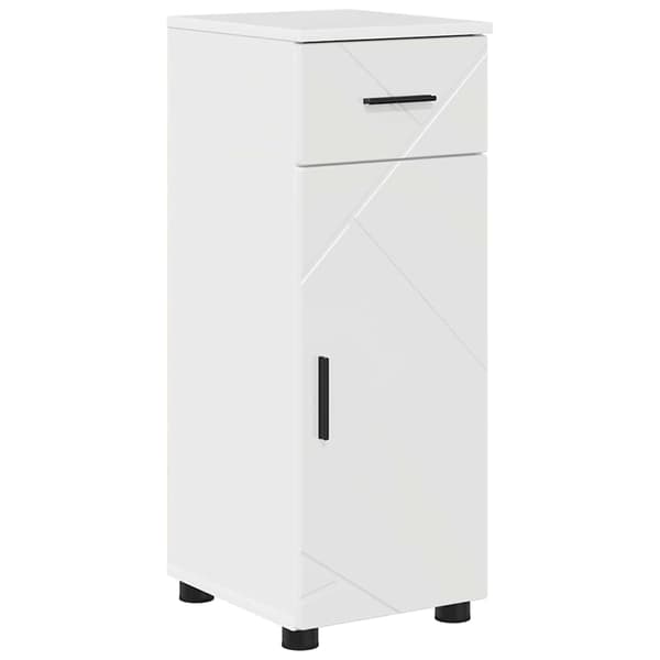 vidaXL Badrumsmöbelset 4 delar Högglans vit 61 x 35 x 64 cm