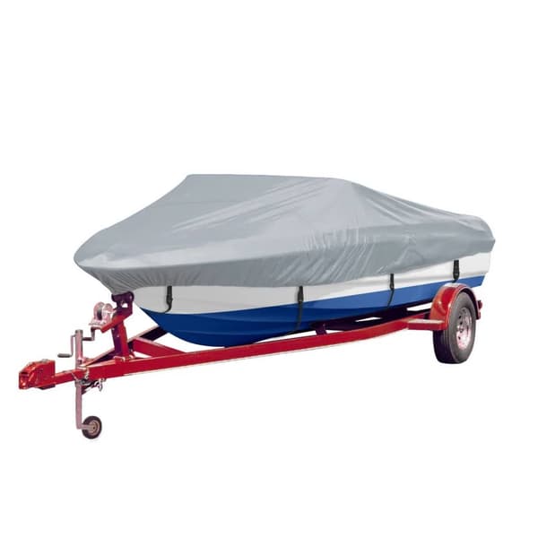 vidaXL Båtöverdrag 2 st grå längd 610-671 cm bredd 254 cm
