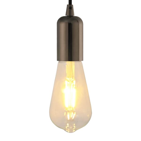 vidaXL Lamphållare 2 st blank svart E27
