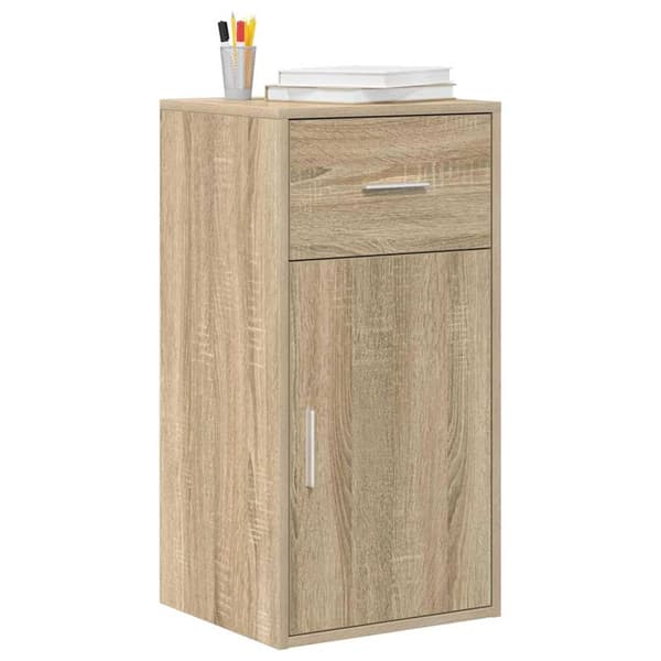 vidaXL Serviesskap Sonoma eik 38 x 34.5 x 75 cm Konstruert tre