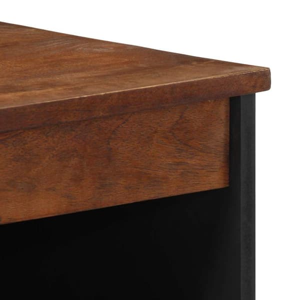 vidaXL Skobänk 110x35x40 cm Solidträd Återvunnet