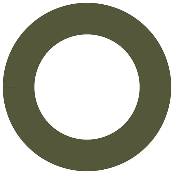 vidaXL passende for Flat Tre Ring Olivengrønn Ø50 / 80 cm Stål