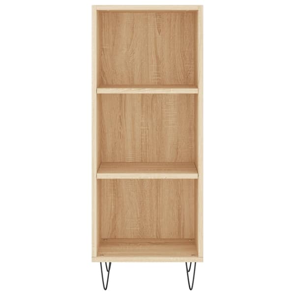 vidaXL Highboard sonoma eik 34,5x34x180 cm konstruert tre