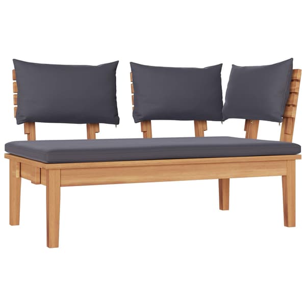 vidaXL Hagesofa Set 5 pcs Brun og Grå