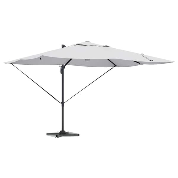 vidaXL Parasoll sand 351 x 250 x 253 cm Polyester og aluminium