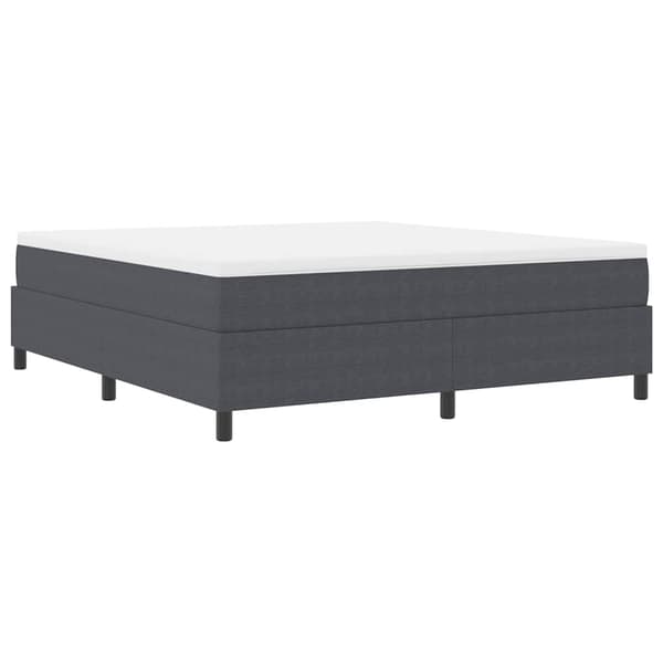 vidaXL Bäddfjäder Mörkgrå och vit 180 x 200 cm Kordread tyg