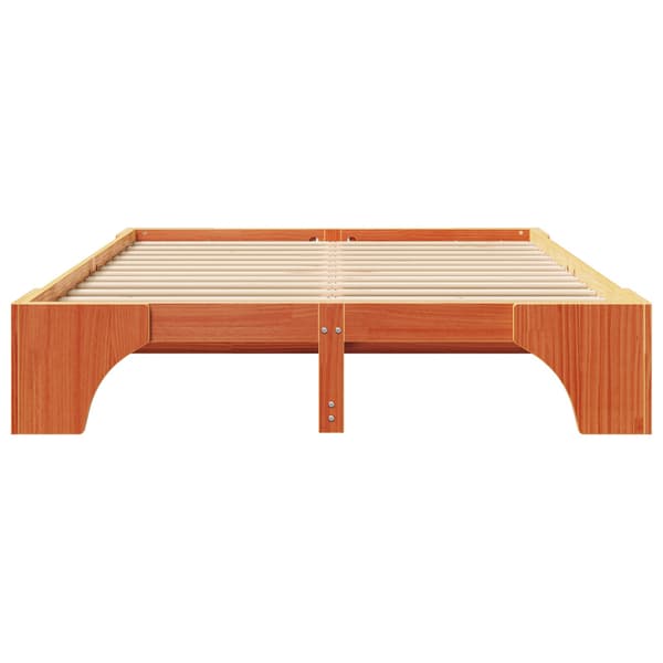 vidaXL Sängram Vit Trä 90 x 190 cm Minimalistisk Sängram Rektangulär