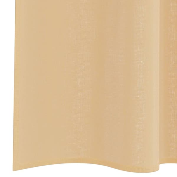 vidaXL Voile gardiner med stångfickor 2 st sand