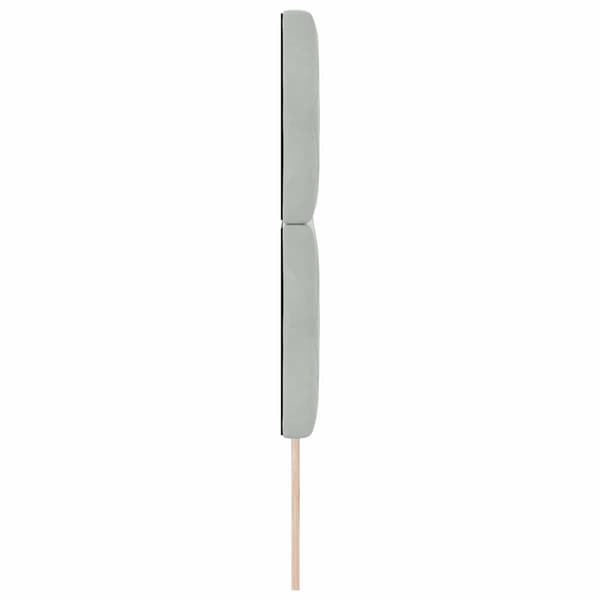 vidaXL Huvudgavel Ljusgrå 160 cm Sammet