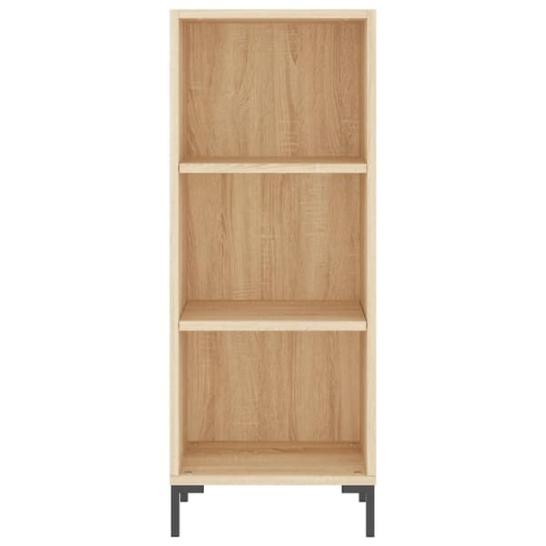vidaXL Skjenk sonoma eik 34,5x32,5x90 cm konstruert tre