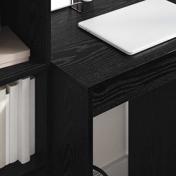 vidaXL Skrivebord Svart Eik 60 x 50 x 76 cm