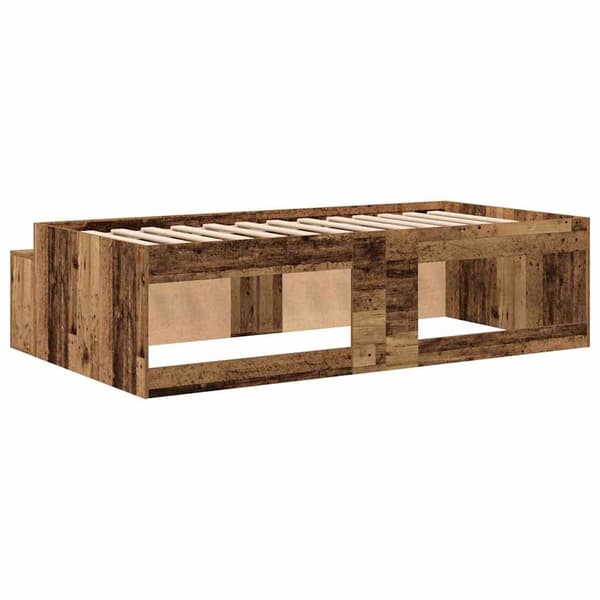 vidaXL Sengestamme med skuff Artisan Eik 70 x 190 cm Konstruert tre