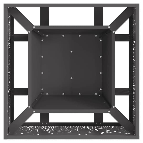 vidaXL Eldstad Svart 60 x 60 x 30 cm Stål