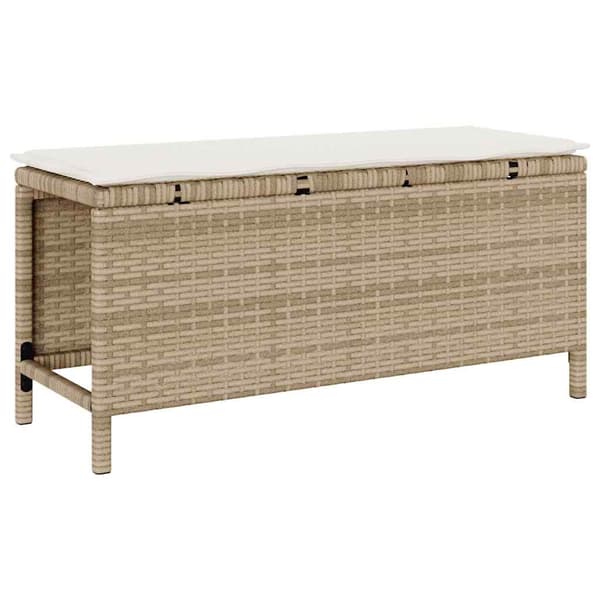 vidaXL Trädgårdsmöbelset Beige konstrotting