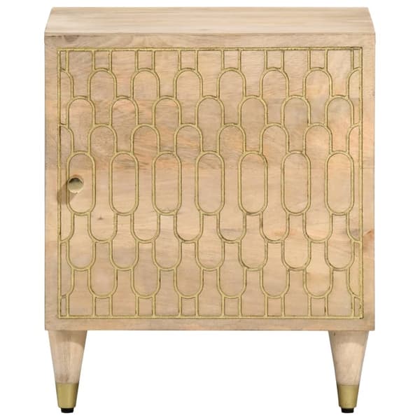 vidaXL Nattbord 2 stk 40x33x46 cm heltre mango