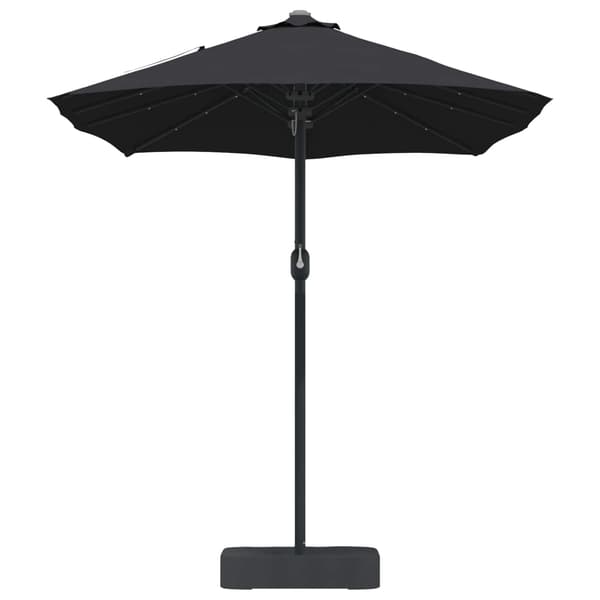 vidaXL Hageparasol Svart 385 x 209 x 244 cm Polyester