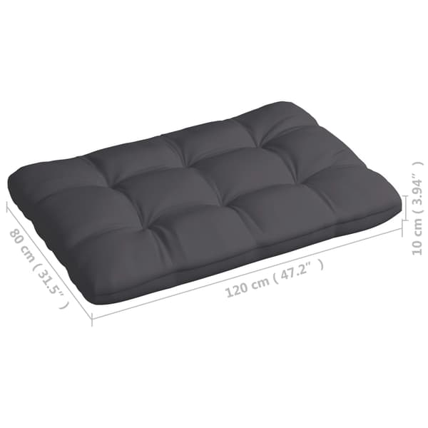 vidaXL Dynor till pallsoffa 7 st antracit