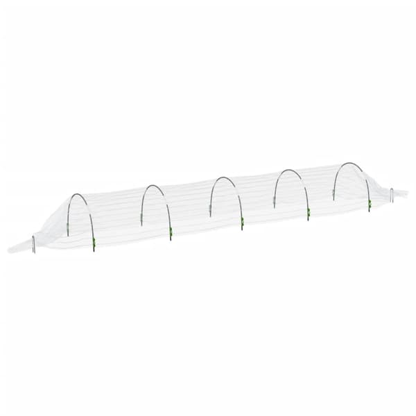 vidaXL Nettingtunnel 1,5x5 m glassfiber og PP