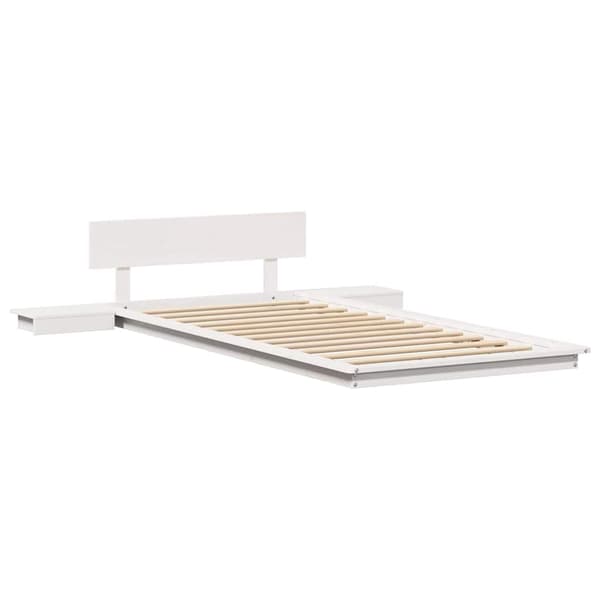 vidaXL Sängram Vit 80 x 200 cm trä