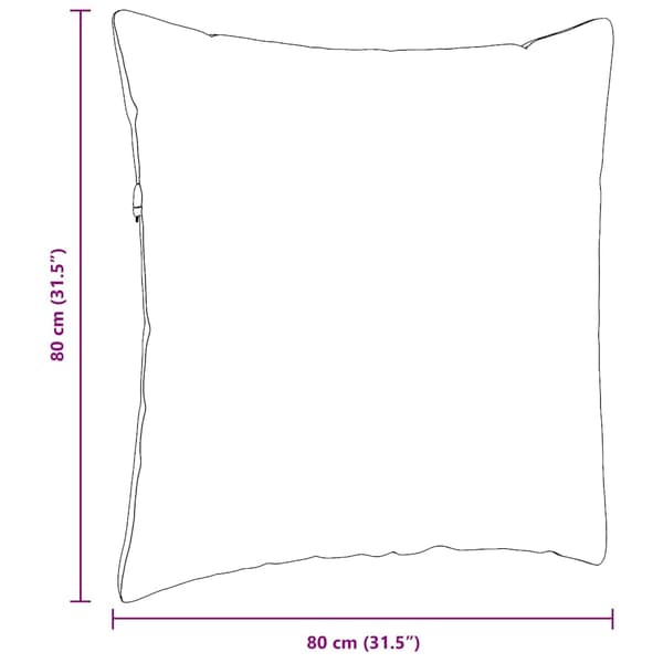 vidaXL Soffkuddar 2 st Rosa 80 x 80 cm tyg