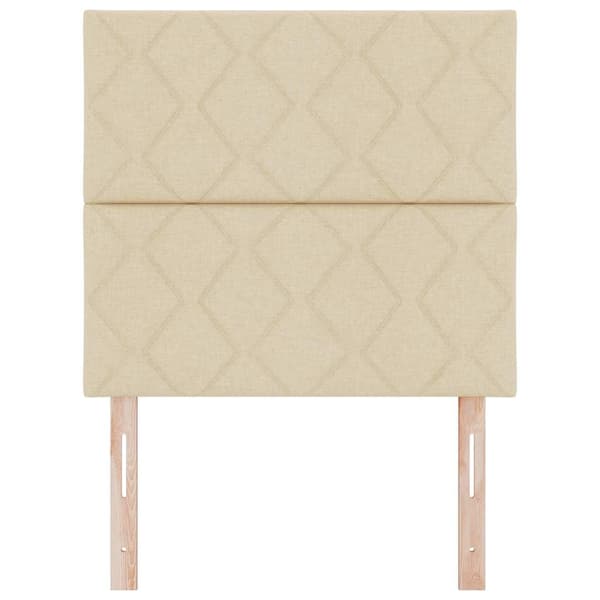 vidaXL Huvudgavel Kräm 100 cm tyg